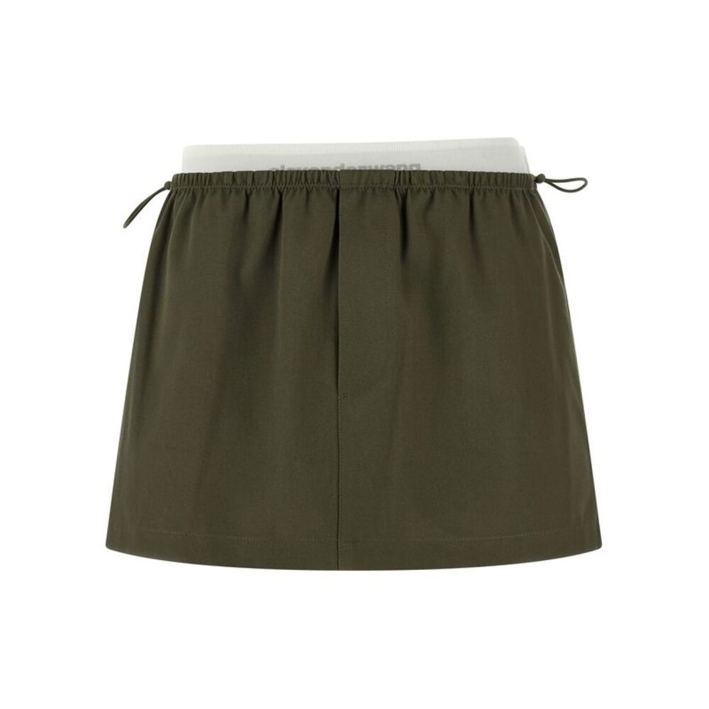 Alexander Wang Bicolor Cotton Long Women's Skirt
